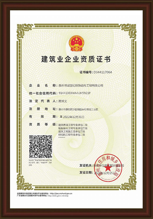 資質(zhì)榮譽